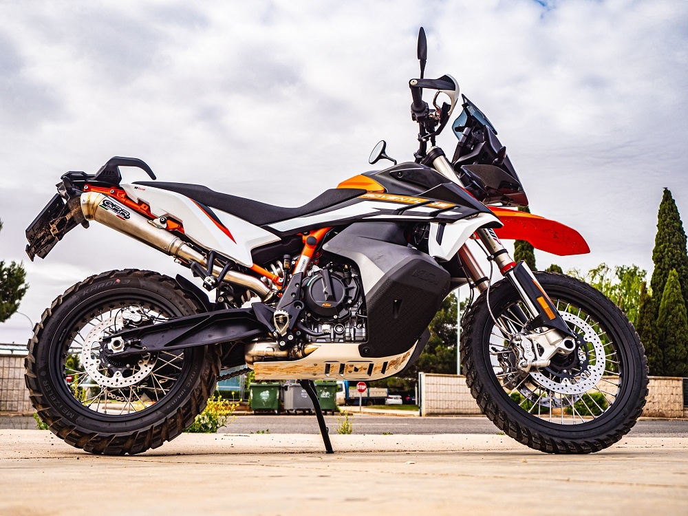 GPR auspuff kompatibel mit  Ktm SMT 890 2025-2026, Powercone Evo, Zugelassener legaler Slip-On-Auspuff mit Abe, einschließlich abnehmbarem DB-Killer und Verbindungsrohr 