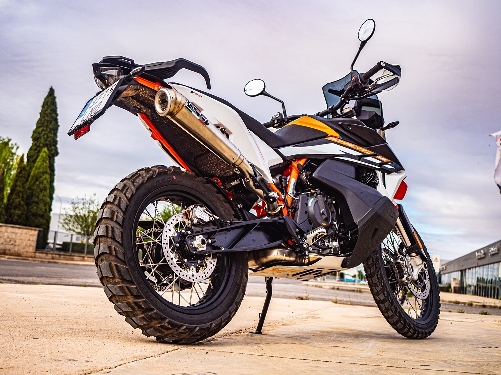 GPR auspuff kompatibel mit  Ktm SMT 890 2025-2026, Powercone Evo, Zugelassener legaler Slip-On-Auspuff mit Abe, einschließlich abnehmbarem DB-Killer und Verbindungsrohr 