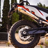 GPR auspuff kompatibel mit  Ktm Duke 890 2021-2024, Deeptone Inox, Rennauspuff, mit Verbindungsrohren, Artikel ohne Genehmigung 