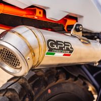 GPR auspuff kompatibel mit  Ktm Duke 890 2021-2024, Deeptone Inox, Rennauspuff, mit Verbindungsrohren, Artikel ohne Genehmigung 