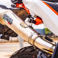 GPR auspuff kompatibel mit  Ktm Duke 890 2021-2024, Deeptone Inox, Rennauspuff, mit Verbindungsrohren, Artikel ohne Genehmigung 