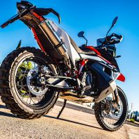 GPR auspuff kompatibel mit  Husqvarna Norden 901 2022-2024, M3 Inox , Rennauspuff, mit Verbindungsrohren, Artikel ohne Genehmigung 