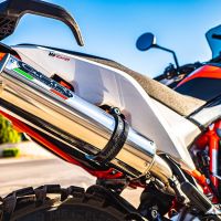 GPR auspuff kompatibel mit  Husqvarna Norden 901 2022-2024, M3 Inox , Rennauspuff, mit Verbindungsrohren, Artikel ohne Genehmigung 