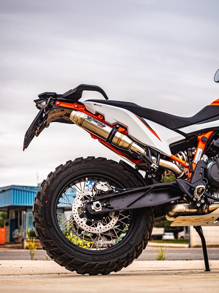 GPR auspuff kompatibel mit  Ktm Duke 890 2021-2024, Deeptone Inox, Rennauspuff, mit Verbindungsrohren, Artikel ohne Genehmigung 