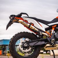 GPR auspuff kompatibel mit  Ktm Duke 890 2021-2024, Deeptone Inox, Rennauspuff, mit Verbindungsrohren, Artikel ohne Genehmigung 
