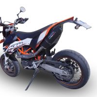 GPR auspuff kompatibel mit  Ktm Smc 690 R 2007-2016, Furore Nero, Zugelassener legaler Vollanlagenauspuff mit ABE, inklusive herausnehmbarem DB-Killer 