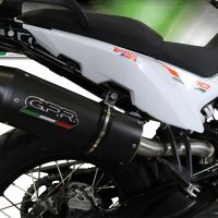 GPR auspuff kompatibel mit  Ktm Adventure 790 2025-2026, Furore Nero, Rennauspuff, mit Verbindungsrohren, Artikel ohne Genehmigung 