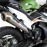 GPR auspuff kompatibel mit  Ktm Adventure 790 2025-2026, Powercone Evo, Zugelassener legaler Slip-On-Auspuff mit Abe, einschließlich abnehmbarem DB-Killer und Verbindungsrohr 