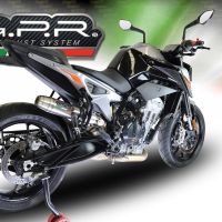 GPR auspuff kompatibel mit  Ktm Duke 790 2017-2020, Deeptone Inox, Rennauspuff, mit Verbindungsrohren, Artikel ohne Genehmigung 