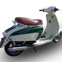 GPR auspuff kompatibel mit  Lambretta Lambretta 125 - 150 Milano  2012-2014, Ultracone lucido, Zugelassener legaler Vollanlagenauspuff mit ABE, inklusive herausnehmbarem DB-Killer 