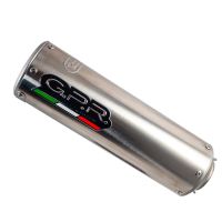 GPR auspuff kompatibel mit  Zontes Zt 125 G1 - U - U1 - Z2 2020-2024, M3 Inox , Homologierte auspuff mit verbindungsrohr und katalysator 