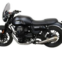 GPR auspuff kompatibel mit  Moto Guzzi V7 III Special-Stone-Carbon 2017-2018, Powercone Evo, Kompletter Rennauspuff, geliefert mit spezifischem Krümmer, Artikel ohne Homologation 