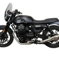 GPR auspuff kompatibel mit  Moto Guzzi V7 III Special-Stone-Carbon 2017-2018, Vintacone, Kompletter Rennauspuff, geliefert mit spezifischem Krümmer, Artikel ohne Homologation 