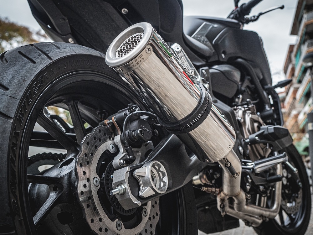 GPR auspuff kompatibel mit  Yamaha Mt-07  2017-2020, M3 Inox , Racing-Komplettsystem-Auspuff, einschließlich Krümmer und abnehmbarem DB-Killer 