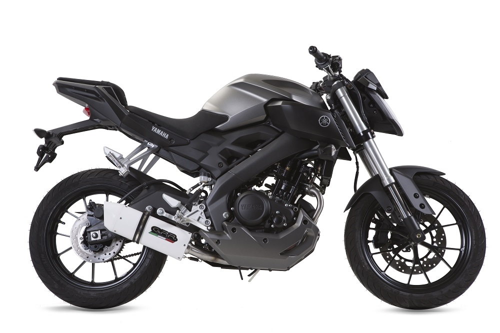 GPR auspuff kompatibel mit  Yamaha Mt 125 2017-2019, Albus Evo4, Zugelassener legaler Slip-On-Auspuff mit ABE, inklusive abnehmbarem DB-Killer, Verbindungsrohr und Katalysator 