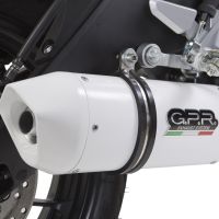 GPR auspuff kompatibel mit  Yamaha Mt 125 2017-2019, Albus Evo4, Zugelassener legaler Slip-On-Auspuff mit ABE, inklusive abnehmbarem DB-Killer, Verbindungsrohr und Katalysator 