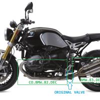 GPR auspuff kompatibel mit  Bmw R Nine-T 1200 -Pure -Racer -Scrambler -Urban G-S 2013-2016, Deeptone Inox, Homologierte auspuff mit verbindungsrohr und katalysator 