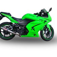 GPR auspuff kompatibel mit  Kawasaki Ninja 250 R  2007-2016, Deeptone Inox, Rennauspuff, mit Verbindungsrohren, Artikel ohne Genehmigung 