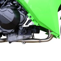 GPR auspuff kompatibel mit  Kawasaki Ninja 300 R  2012-2017, Furore Nero, Homologierte auspuff mit verbindungsrohr und katalysator 