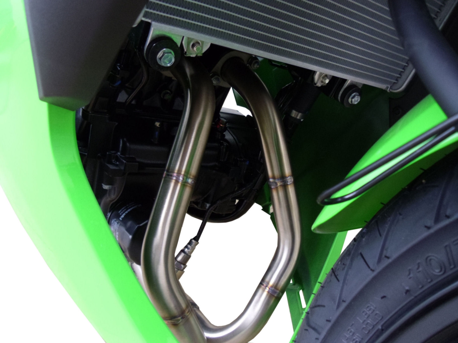 GPR auspuff kompatibel mit  Kawasaki Ninja 300 R  2012-2017, Furore Nero, Homologierte auspuff mit verbindungsrohr und katalysator 