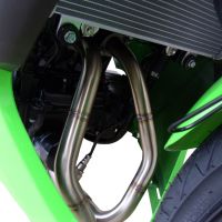 GPR auspuff kompatibel mit  Kawasaki Ninja 300 R  2012-2017, Furore Nero, Homologierte auspuff mit verbindungsrohr und katalysator 