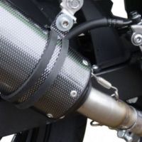 GPR auspuff kompatibel mit  Kawasaki Ninja 300 R  2012-2017, Furore Nero, Zugelassener legaler Slip-On-Auspuff mit Abe, einschließlich abnehmbarem DB-Killer und Verbindungsrohr 