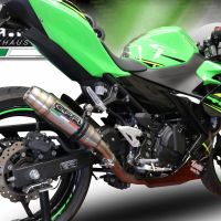 GPR auspuff kompatibel mit  Kawasaki Z 400 2018-2022, Deeptone Inox, Kompletter Rennauspuff, geliefert mit spezifischem Krümmer, Artikel ohne Homologation 