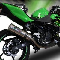 GPR auspuff kompatibel mit  Kawasaki Ninja 400 2018-2022, M3 Inox , Kompletter Rennauspuff, geliefert mit spezifischem Krümmer, Artikel ohne Homologation 