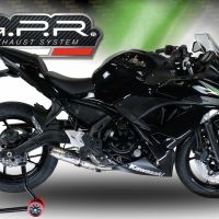 GPR auspuff kompatibel mit  Kawasaki Ninja 650 2021-2022, Deeptone Inox, Racing-Komplettsystem-Auspuff, einschließlich Krümmer und abnehmbarem DB-Killer 