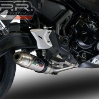 GPR auspuff kompatibel mit  Kawasaki Z 650 2021-2022, Deeptone Inox, Racing-Komplettsystem-Auspuff, einschließlich Krümmer und abnehmbarem DB-Killer 
