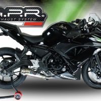 GPR auspuff kompatibel mit  Kawasaki Ninja 650 2021-2022, Powercone Evo, Racing-Komplettsystem-Auspuff, einschließlich Krümmer und abnehmbarem DB-Killer 