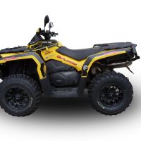 GPR auspuff kompatibel mit  Can Am Outlander 650 XMR 2013-2023, Deeptone Atv, Zugelassener legaler Slip-On-Auspuff mit Abe, einschließlich abnehmbarem DB-Killer und Verbindungsrohr 