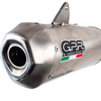 GPR auspuff kompatibel mit  Honda Crf 450 R-RX 2020-2020, Pentacross Inox, Offroad-Rennen Vollständiges System, einschließlich doppelter Schalldämpfer, abnehmbarer DB-Killer/Funkenfänger 