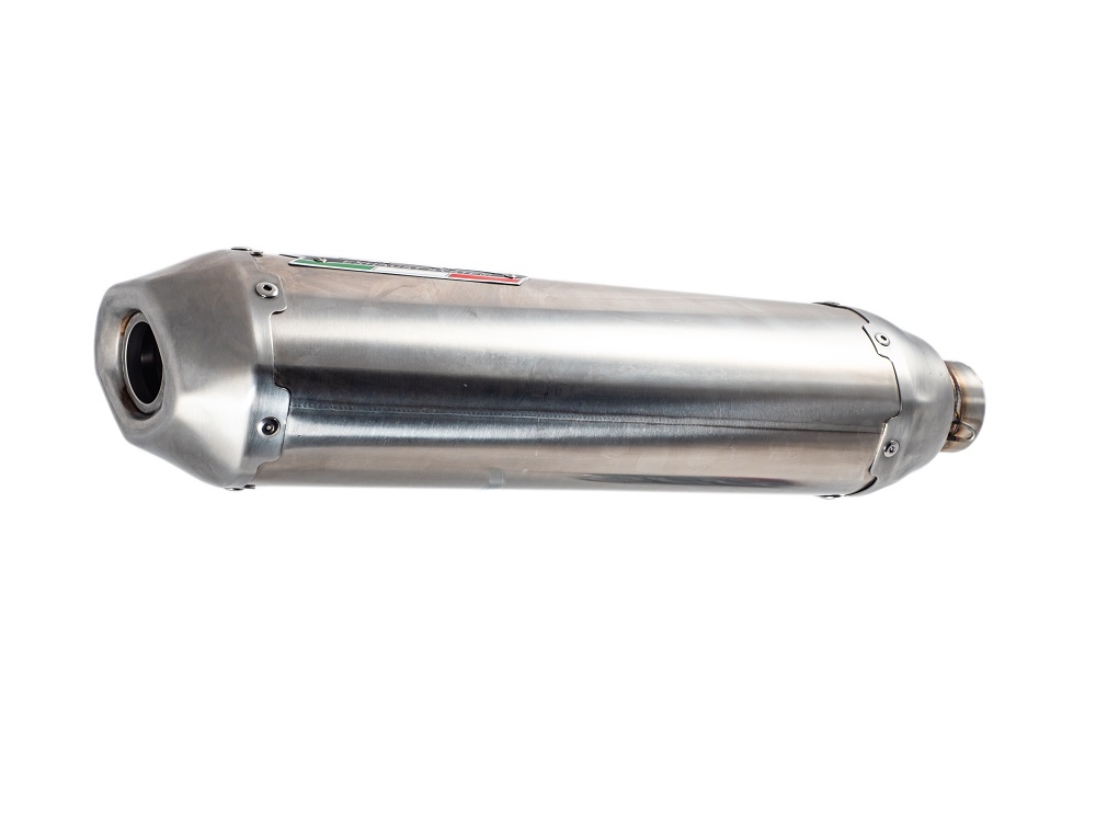 GPR auspuff kompatibel mit  Gas Gas MC 350F 2021-2023, Pentacross Inox, Racing-Komplettsystem-Auspuff, einschließlich Krümmer und abnehmbarem DB-Killer 