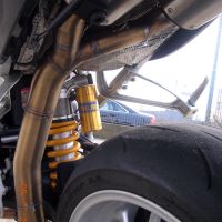 GPR auspuff kompatibel mit  Bmw R 1200 S 2006-2008, Albus Ceramic, Doppelt homologierter legaler Slip-On-Auspuff mit ABE, einschließlich abnehmbarer DB-Killer und verbindungsrohre 