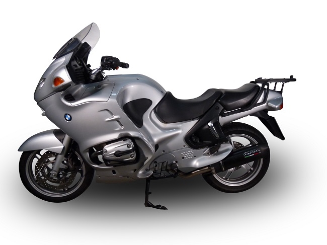 GPR auspuff kompatibel mit  Bmw R 1150 Rt 2000-2006, Furore Nero, Zugelassener legaler Slip-On-Auspuff mit Abe, einschließlich abnehmbarem DB-Killer und Verbindungsrohr 