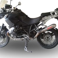 GPR auspuff kompatibel mit  Bmw R 1200 Gs -Adventure 2004-2009, Powercone Evo, Zugelassener legaler Slip-On-Auspuff mit Abe, einschließlich abnehmbarem DB-Killer und Verbindungsrohr 