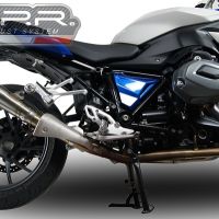 GPR auspuff kompatibel mit  Bmw R 1200 Rs Lc 2015-2016, Powercone Evo, Zugelassener legaler Slip-On-Auspuff mit Abe, einschließlich abnehmbarem DB-Killer und Verbindungsrohr 