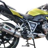 GPR auspuff kompatibel mit  Bmw R 1250 R -Rs 2021-2024, Dual Inox, Zugelassener legaler Slip-On-Auspuff mit Abe, einschließlich abnehmbarem DB-Killer und Verbindungsrohr 