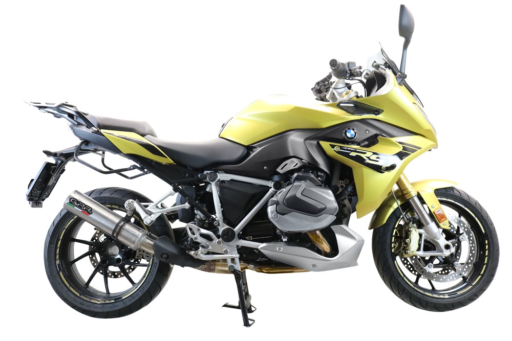 GPR auspuff kompatibel mit  Bmw R 1250 R -Rs 2021-2024, M3 Inox , Zugelassener legaler Slip-On-Auspuff mit Abe, einschließlich abnehmbarem DB-Killer und Verbindungsrohr 