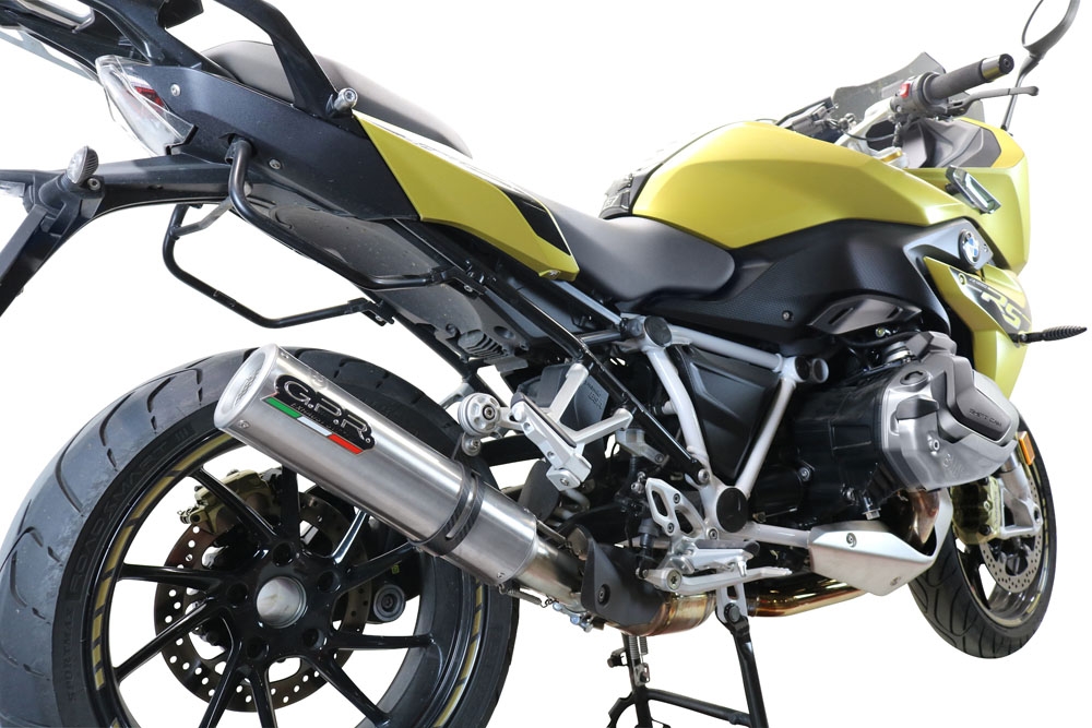 GPR auspuff kompatibel mit  Bmw R 1250 R -Rs 2019-2020, M3 Titanium Natural, Zugelassener legaler Slip-On-Auspuff mit Abe, einschließlich abnehmbarem DB-Killer und Verbindungsrohr 