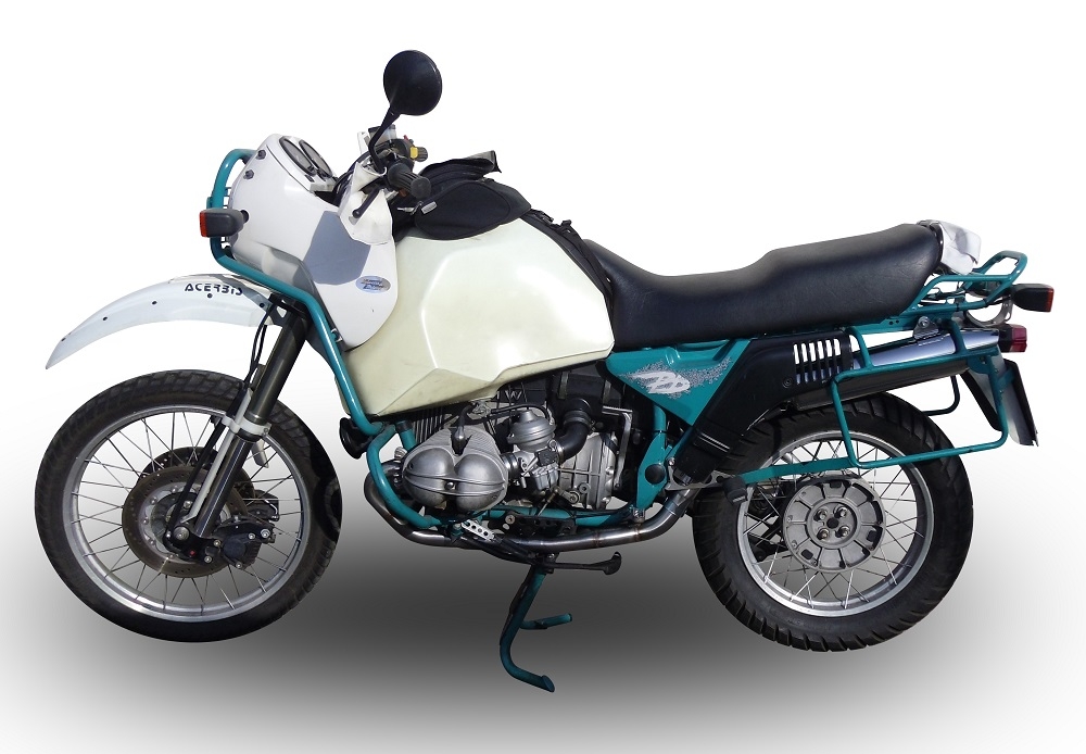 GPR auspuff kompatibel mit  Bmw R 100 Gs 1987-1996, Vintacone, Zugelassener legaler Slip-On-Auspuff mit Abe, einschließlich abnehmbarem DB-Killer und Verbindungsrohr 