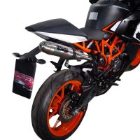 GPR auspuff kompatibel mit  Ktm Rc 200 2014-2021, Deeptone Inox, Rennauspuff, mit Verbindungsrohren, Artikel ohne Genehmigung 