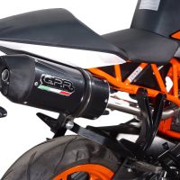 GPR auspuff kompatibel mit  Ktm Rc 125 2014-2016, Deeptone Inox, Rennauspuff, mit Verbindungsrohren, Artikel ohne Genehmigung 