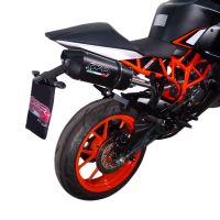 GPR auspuff kompatibel mit  Ktm Rc 125 2014-2016, Furore Nero, Rennauspuff, mit Verbindungsrohren, Artikel ohne Genehmigung 