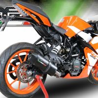 GPR auspuff kompatibel mit  Ktm Rc 390 2017-2020, Furore Nero, Rennauspuff, mit Verbindungsrohren, Artikel ohne Genehmigung 