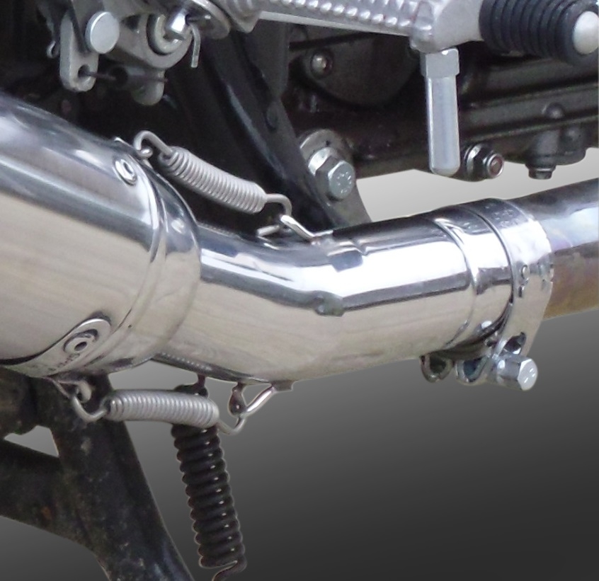 GPR auspuff kompatibel mit  Royal Enfield Continental GT 535  2014-2016, Vintacone, Rennauspuff, mit Verbindungsrohren, Artikel ohne Genehmigung 
