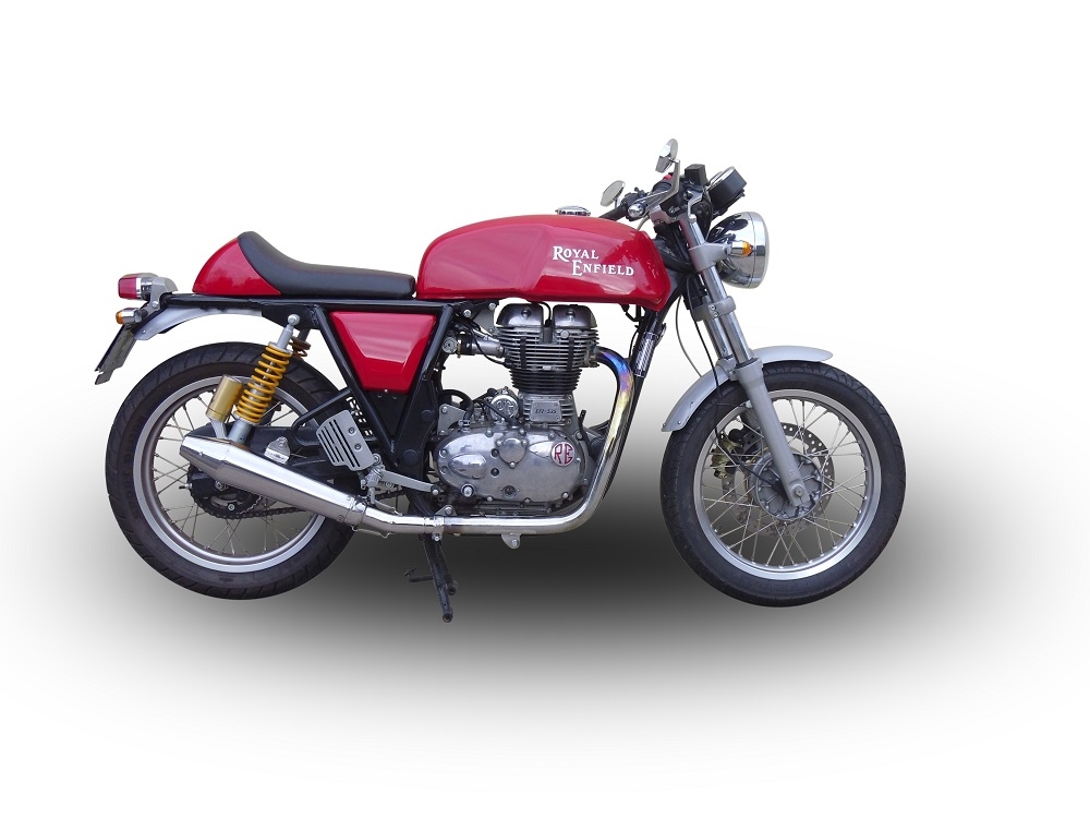 GPR auspuff kompatibel mit  Royal Enfield Continental GT 535  2014-2016, Vintacone, Rennauspuff, mit Verbindungsrohren, Artikel ohne Genehmigung 