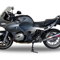 GPR auspuff kompatibel mit  Bmw R 1200 St -Rt 2003-2008, Trioval, Zugelassener legaler Slip-On-Auspuff mit Abe, einschließlich abnehmbarem DB-Killer und Verbindungsrohr 