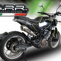 GPR auspuff kompatibel mit  Husqvarna Vitpilen 401 2018-2019, Powercone Evo, Zugelassener legaler Slip-On-Auspuff mit Abe, einschließlich abnehmbarem DB-Killer,katakysator und Verbindungsrohr 